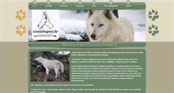 Desktop Screenshot of canislupus.fr